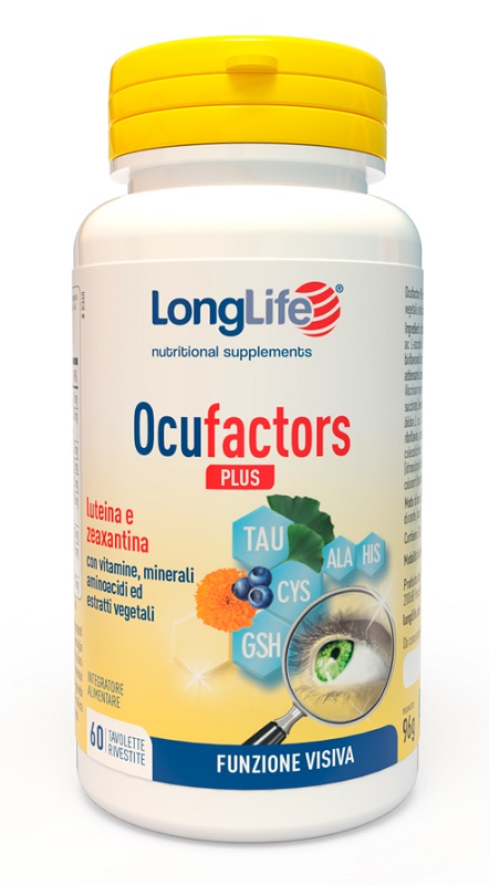 LONGLIFE OCUFACTORS PLUS 60 TAVOLETTE RIVESTITE - Farmacia Del Monaco