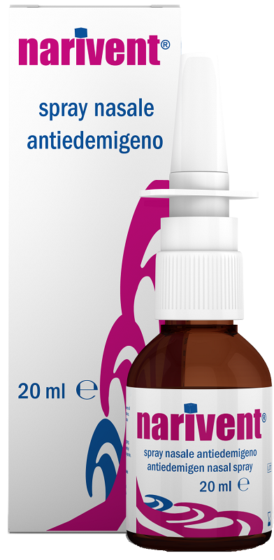 SPRAY NASALE ANTIEDEMIGENO NARIVENT FLACONE 20 ML - Farmacia Del Monaco