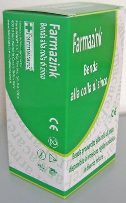 BENDA MEDICATA ELASTICA FARMAZINK CON OSSIDO DI ZINCO CM10X10M 1 PEZZO - Farmacia Del Monaco