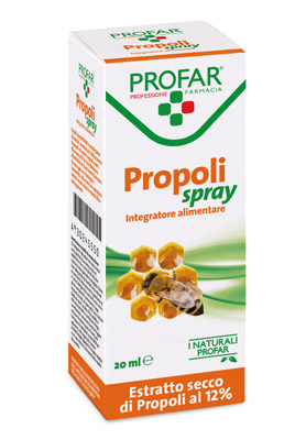 PROPOLI SPRAY ESTRATTO SECCO 12% 20 ML PROFAR - Farmacia Del Monaco