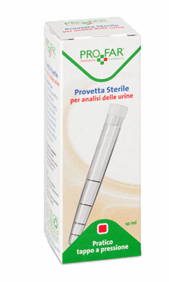 PROVETTA STERILE PER ANALISI DELLE URINE 10 ML PROFAR - Farmacia Del Monaco