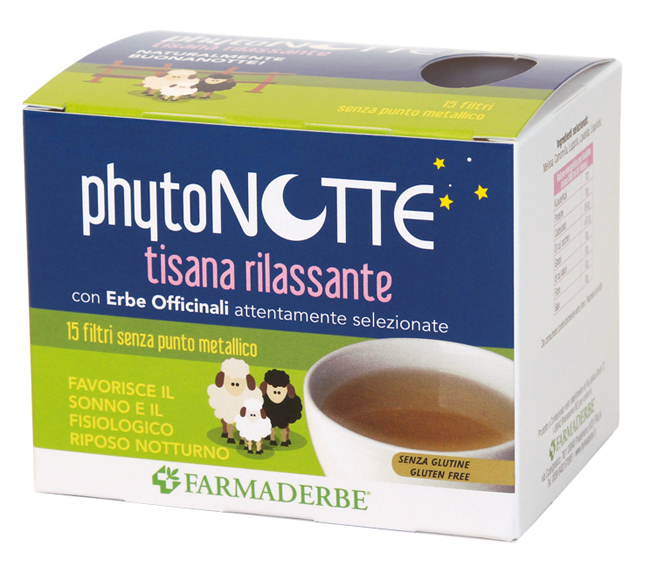 PHYTO NOTTE TISANA RILASSANTE 15 FILTRI DA 18 G - Farmacia Del Monaco