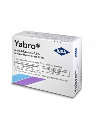YABRO 10 FIALE 3ML ACIDO IALURONICO 0,3% SOLUZIONE PER NEBULIZZATORE - Farmacia Del Monaco