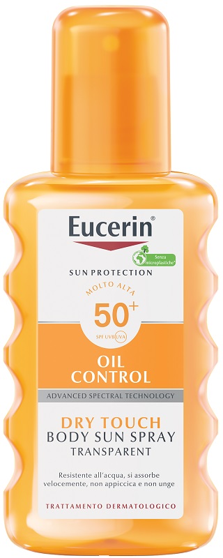 EUCERIN SUN SPRAY TRANSPARENT SPF50 200 ML - Farmacia Del Monaco
