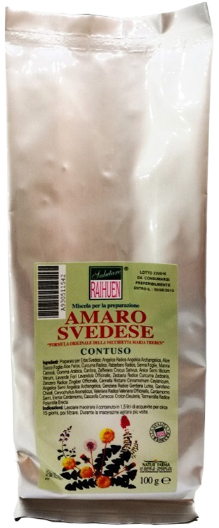 RAIHUEN ERBE SVEDESI CONTUSO PREPARATO PER AMARO SVEDESE 100 G - Farmacia Del Monaco