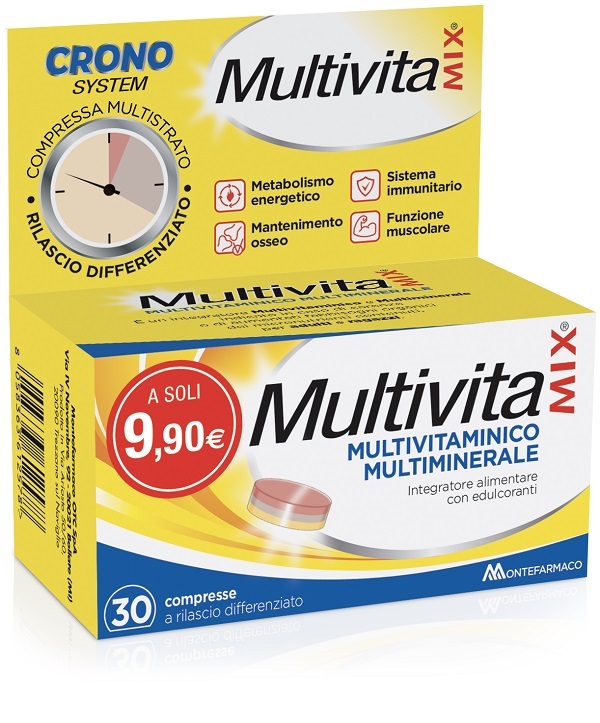 MULTIVITAMIX CRONO 30 COMPRESSE - Farmacia Del Monaco