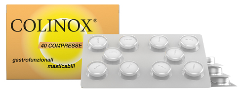 COLINOX 40 COMPRESSE MASTICABILI GASTROFUNZIONALI 56 G - Farmacia Del Monaco