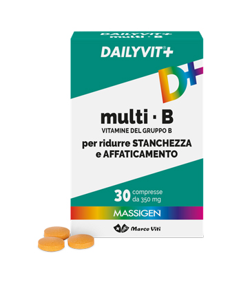 MASSIGEN MULTI B VITAMINE DEL GRUPPO B 30 COMPRESSE RIVESTITA DA 364 MG - Farmacia Del Monaco
