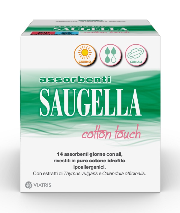 SAUGELLA COTTON TOUCH ASSORBENTI GIORNO 14 PEZZI TAGLIO PREZZO - Farmacia Del Monaco