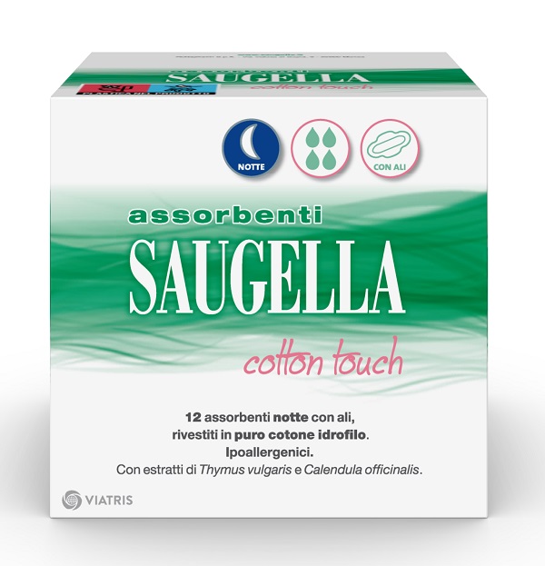 SAUGELLA COTTON TOUCH ASSORBENTI NOTTE 12 PEZZI TAGLIO PREZZO - Farmacia Del Monaco