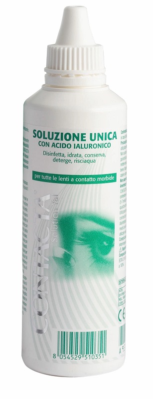 SOLUZIONE OCULARE CON ACIDO IALURONICO CONTACTA 100 ML MARCHIO CE - Farmacia Del Monaco