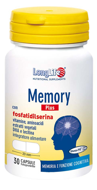 LONGLIFE MEMORY PLUS 30 CAPSULE FOTOPROTETTE - Farmacia Del Monaco