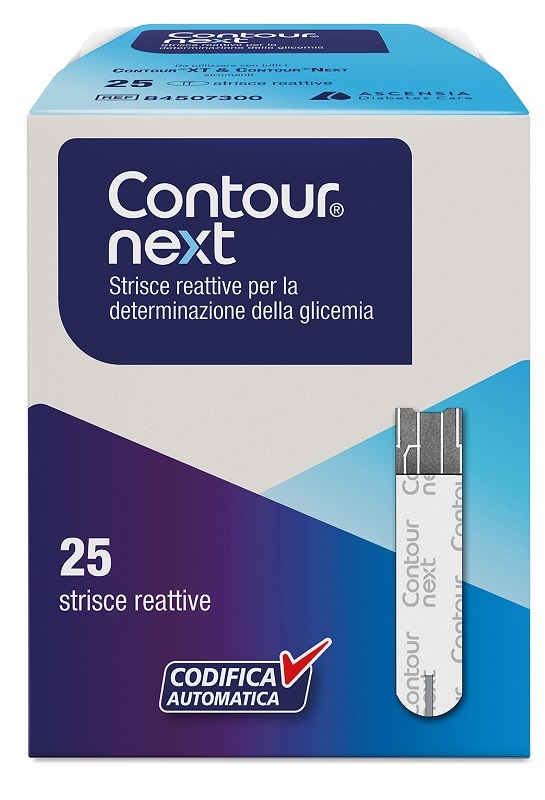 STRISCE MISURAZIONE GLICEMIA CONTOUR NEXT 25 PEZZI - Farmacia Del Monaco