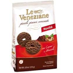 LE VENEZIANE BISCOTTI CACAO/NOCCIOLA 250 G - Farmacia Del Monaco