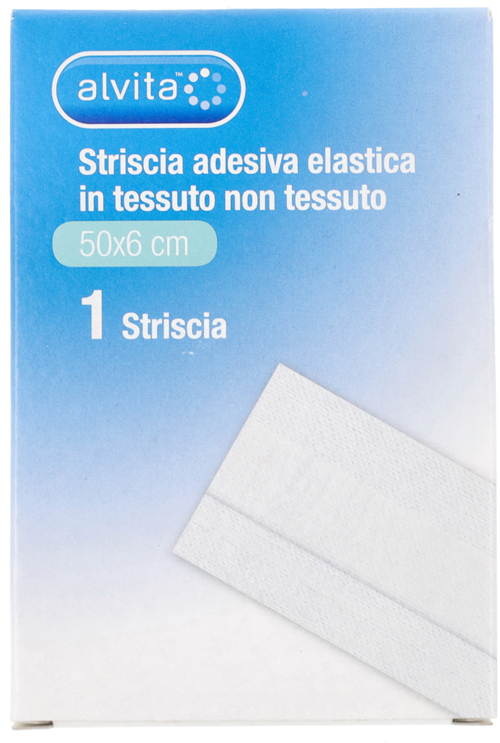 STRISCIA AUTOADESIVA ELASTICA ALVITA TNT 50X6CM - Farmacia Del Monaco