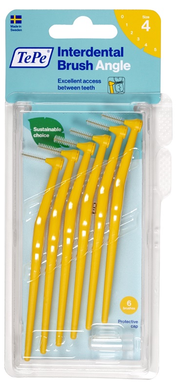 TEPE ANGLE SCOVOLINO GIALLO 0,7MM 6 PEZZI - Farmacia Del Monaco
