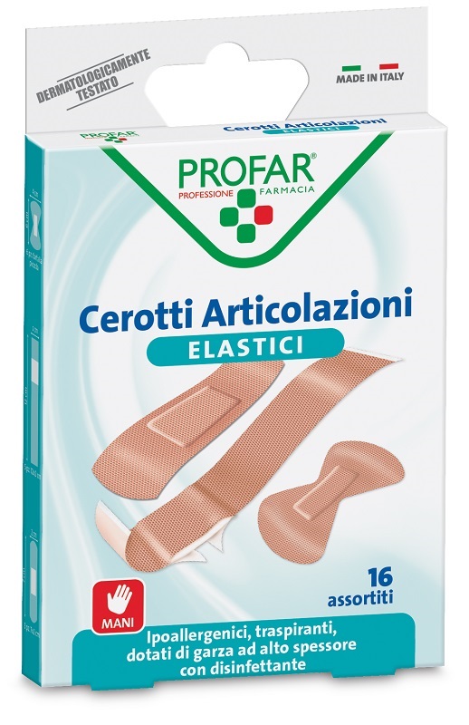 CEROTTO ARTICOLAZIONI ELASTICO PROFAR 16 PEZZI - Farmacia Del Monaco