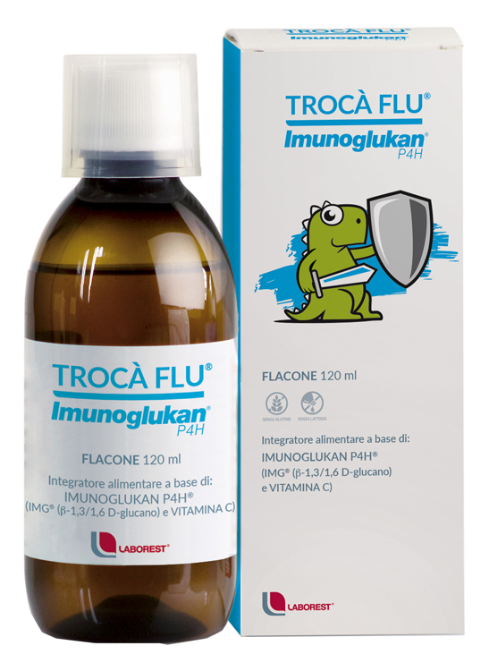 TROCA' FLU' IMUNOGLUKAN FLACONE 120 ML - Farmacia Del Monaco