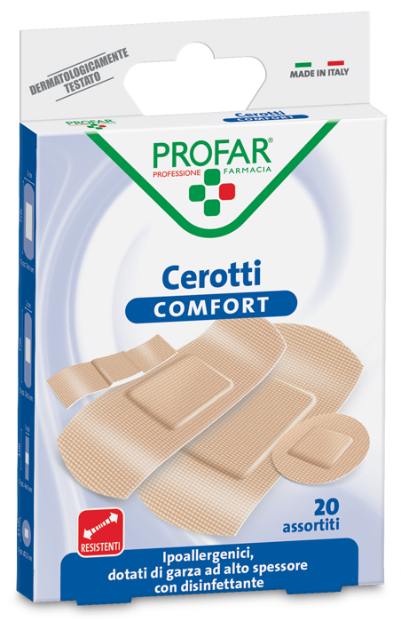CEROTTO COMFORT ASSORTITI 20 PEZZI PROFAR - Farmacia Del Monaco