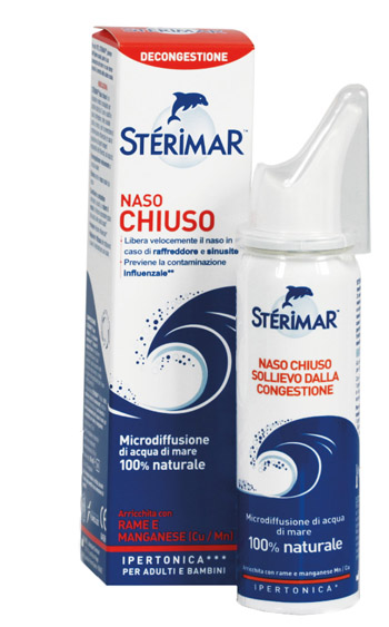 STERIMAR IPERTONICO NASO CHIUSO RAME E MANGANESE SPRAY 50 ML - Farmacia Del Monaco