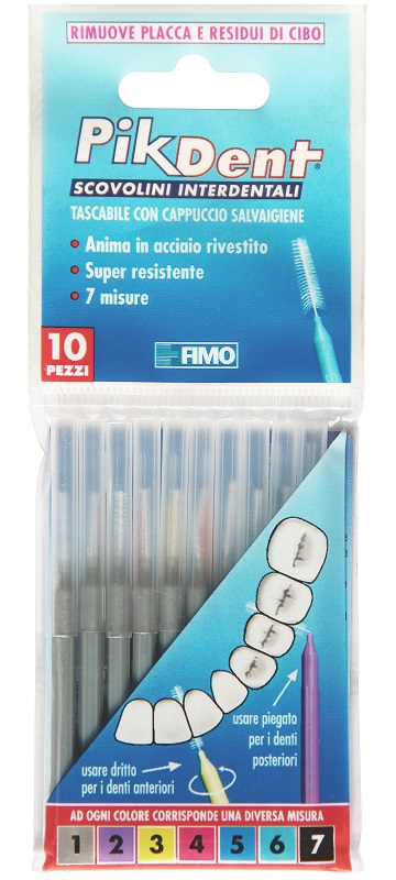 PIKDENT STUZZICOLINO 1 GRIGIO 10 PEZZI - Farmacia Del Monaco