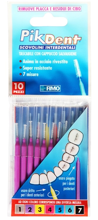 PIKDENT STUZZICOLINO 2 VIOLA 10 PEZZI - Farmacia Del Monaco