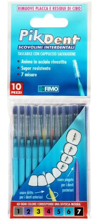 PIKDENT STUZZICOLINO 5 AZZURRO 10 PEZZI - Farmacia Del Monaco
