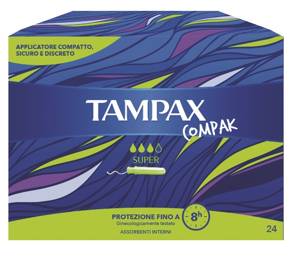 TAMPAX COMPAK SUPER 24 PEZZI - Farmacia Del Monaco