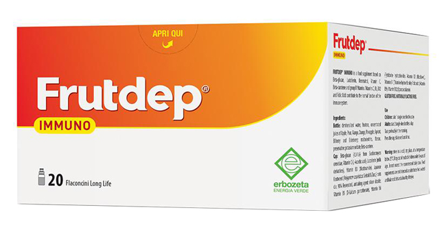 FRUTDEP IMMUNO 20 FLACONCINI 10 ML - Farmacia Del Monaco