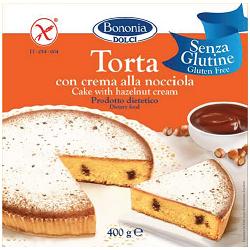 BONONIA TORTA ALLA CREMA DI NOCCIOLA SENZA GLUTINE 400 G - Farmacia Del Monaco