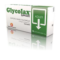 GLYCOLAX 18 SUPPOSTE GLICEROLO 2500MG - Farmacia Del Monaco