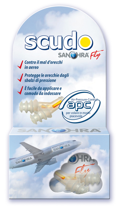 SCUDO SANOHRA FLY FILTRO AURICOLARE 2 PEZZI - Farmacia Del Monaco