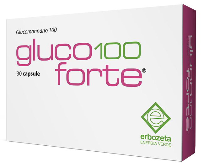 GLUCO 100 FORTE GLUCOMANNANO 100 30 CAPSULE DA 900 MG - Farmacia Del Monaco