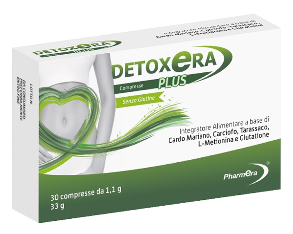 DETOXERA PLUS INTEGRATORE ALIMENTARE PER STIPSI E TRANSITO INTESTINALE 30 COMPRESSE - Farmacia Del Monaco