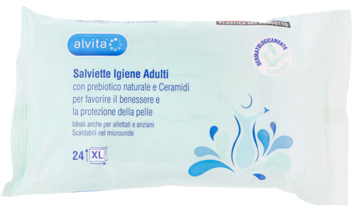 ALVITA SALVIETTE IGIENE ADULTI 24 PEZZI - Farmacia Del Monaco