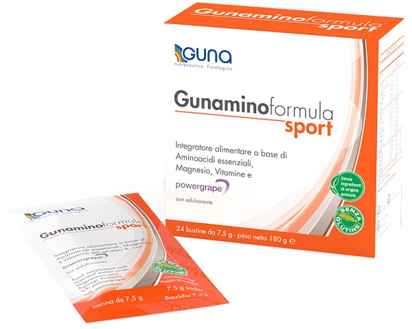 GUNAMINOFORMULA SPORT 24 BUSTE 180 G - Farmacia Del Monaco