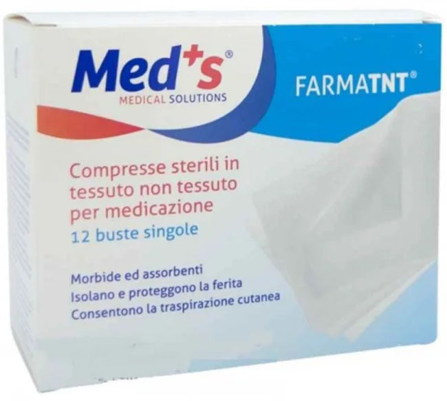 GARZA COMPRESSA MEDS TESSUTO NON TESSUTO PEEL OPEN 10X10CM 12 PEZZI - Farmacia Del Monaco