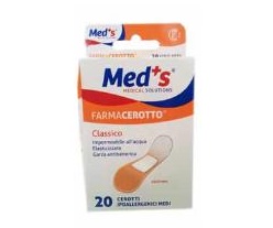 CEROTTO MEDS POLIURETANO IPOALLERGENICO CLASSICO MEDIO 20 PEZZI - Farmacia Del Monaco