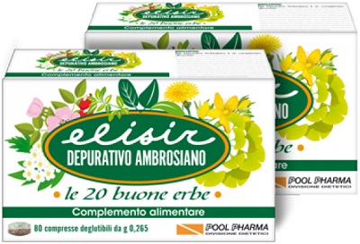 ELISIR DEPURATIVO AMBROSIANO 20 COMPRESSE 5,3 G - Farmacia Del Monaco