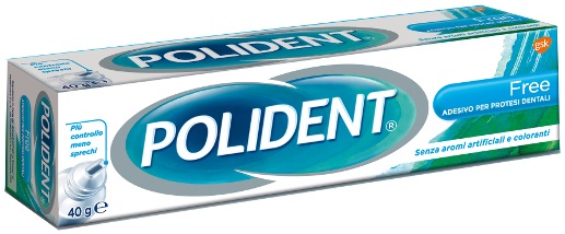 POLIDENT FREE ADESIVO PER PROTESI DENTARIA 40 G - Farmacia Del Monaco