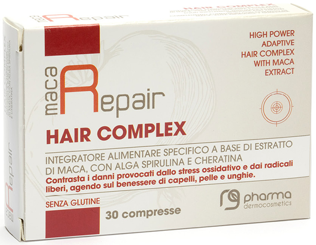 MACA REPAIR HAIR COMPLEX 30 COMPRESSE - Farmacia Del Monaco