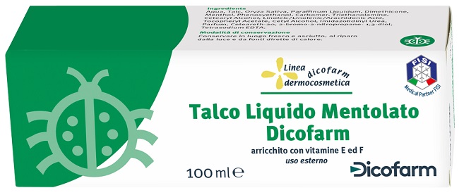 DICOFARM TALCO LIQUIDO MENTOLATO 100 ML - Farmacia Del Monaco
