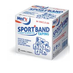 CEROTTO MEDS TELA BIANCA SPORTIVO 1000X2,5 CM - Farmacia Del Monaco