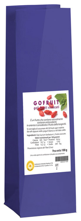 GOFRUIT GOJI FRUTTI ESSICCATI 100 G - Farmacia Del Monaco
