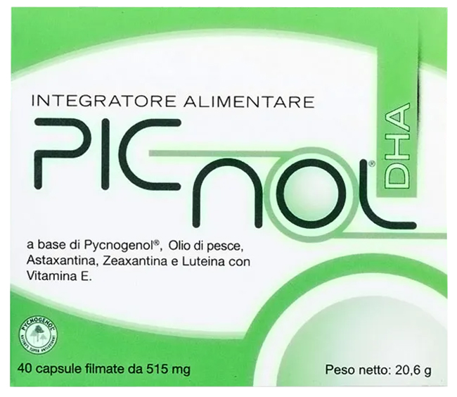 PICNOL DHA 40 CAPSULE 21,11 G - Farmacia Del Monaco