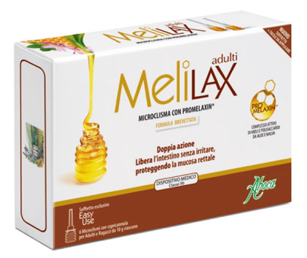 MELILAX ADULTI MICROCLISMI 6 PEZZI 10 G - Farmacia Del Monaco