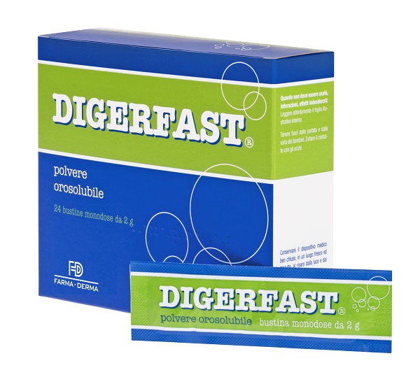 DIGERFAST POLVERE 24 BUSTINE MONODOSE 2 G - Farmacia Del Monaco