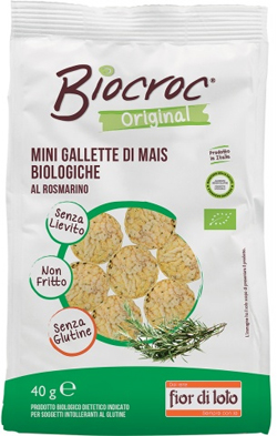 BIOCROC MINI GALLETTE DI MAIS ROSMARINO BIO 40 G - Farmacia Del Monaco