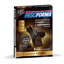 PESOFORMA BARRETTA DOUBLE DARK 6 PASTI 12 X 31 G - Farmacia Del Monaco