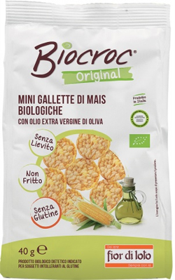 BIOCROC MINI GALLETTE MAIS BIO 40 G - Farmacia Del Monaco